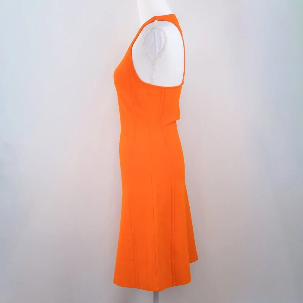 Stella McCartney Sleeveless Compact Knit Minidress, Bright Orange, Small - Picture 3 of 10